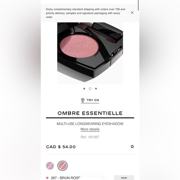 CHANEL - Ombre Essentielle Eyeshadow in Brun Rose 267 - new! - Picture 2 of 2